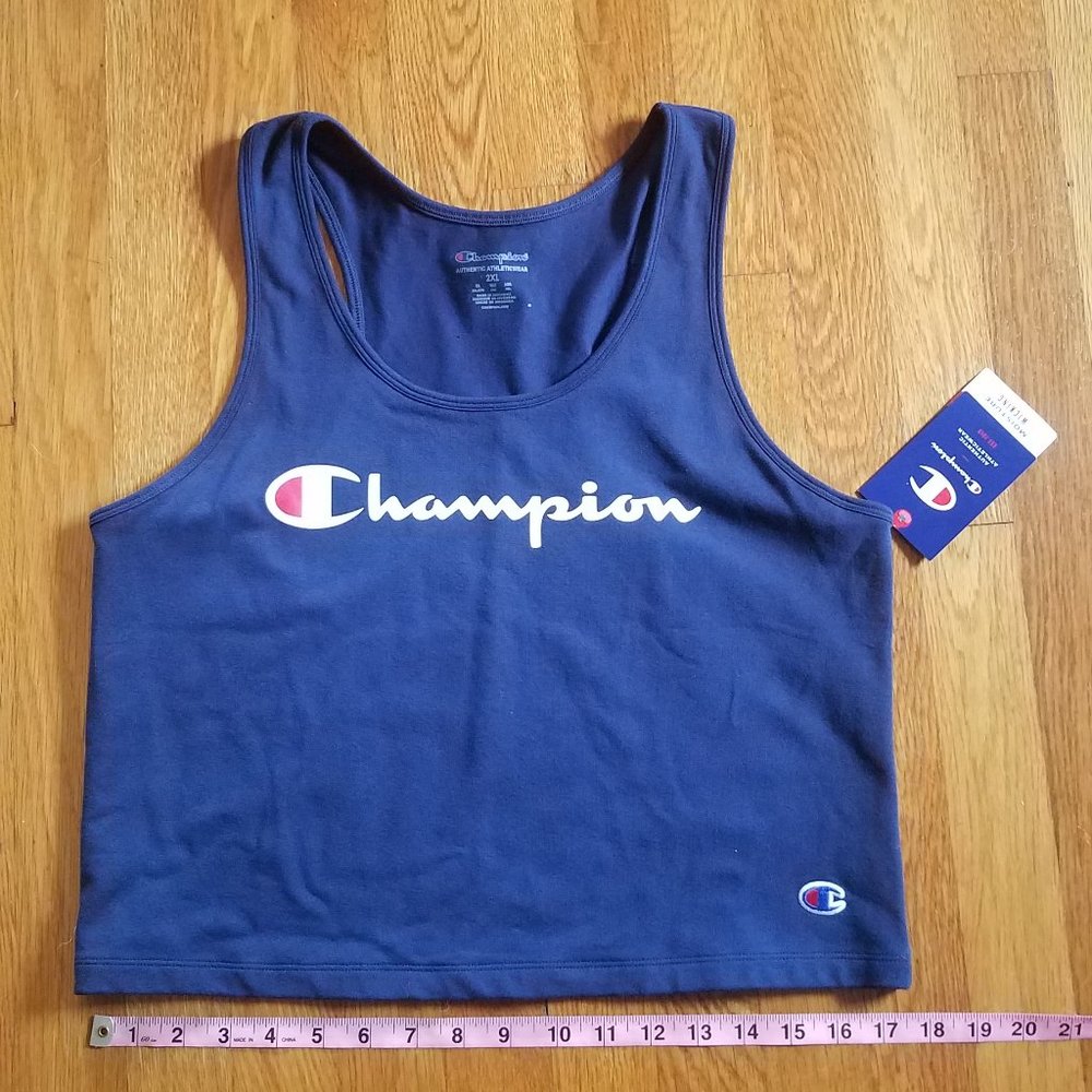 NWT Champion Spell Out Logo Tank 2XL